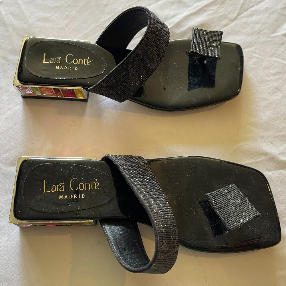 Lara Conte Madrid Jeweled Sandal NWOT